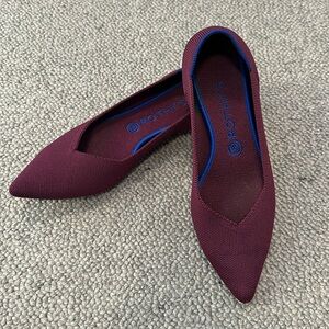 Rothy’s The Point in Maroon Size 10 with Insoles